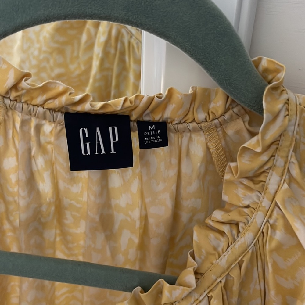 Gap Printed Tie-Front Flutter Sleeve Mini Dress C… - image 2